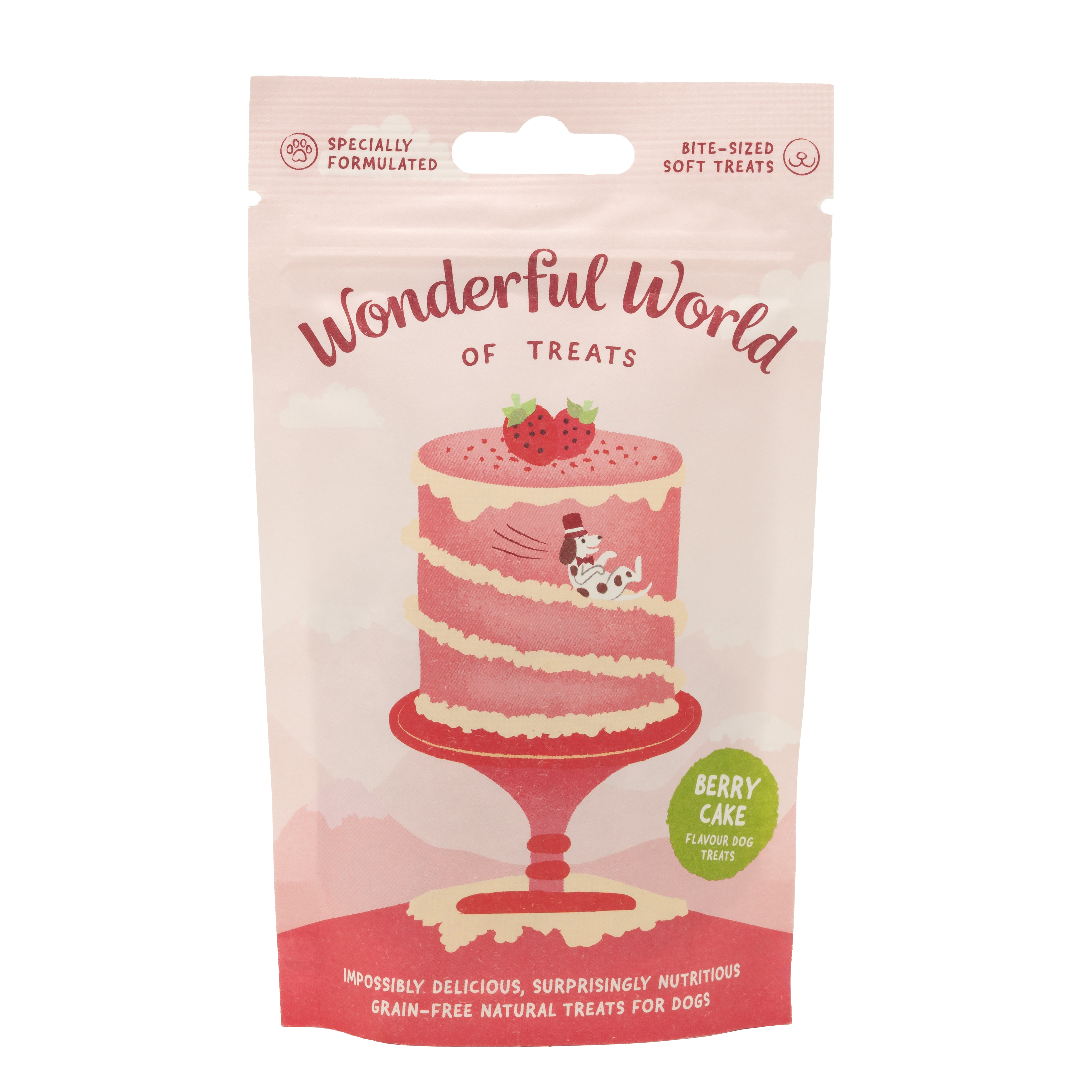 Wonderful World of Treats Berry Cake Soft Dog Treats