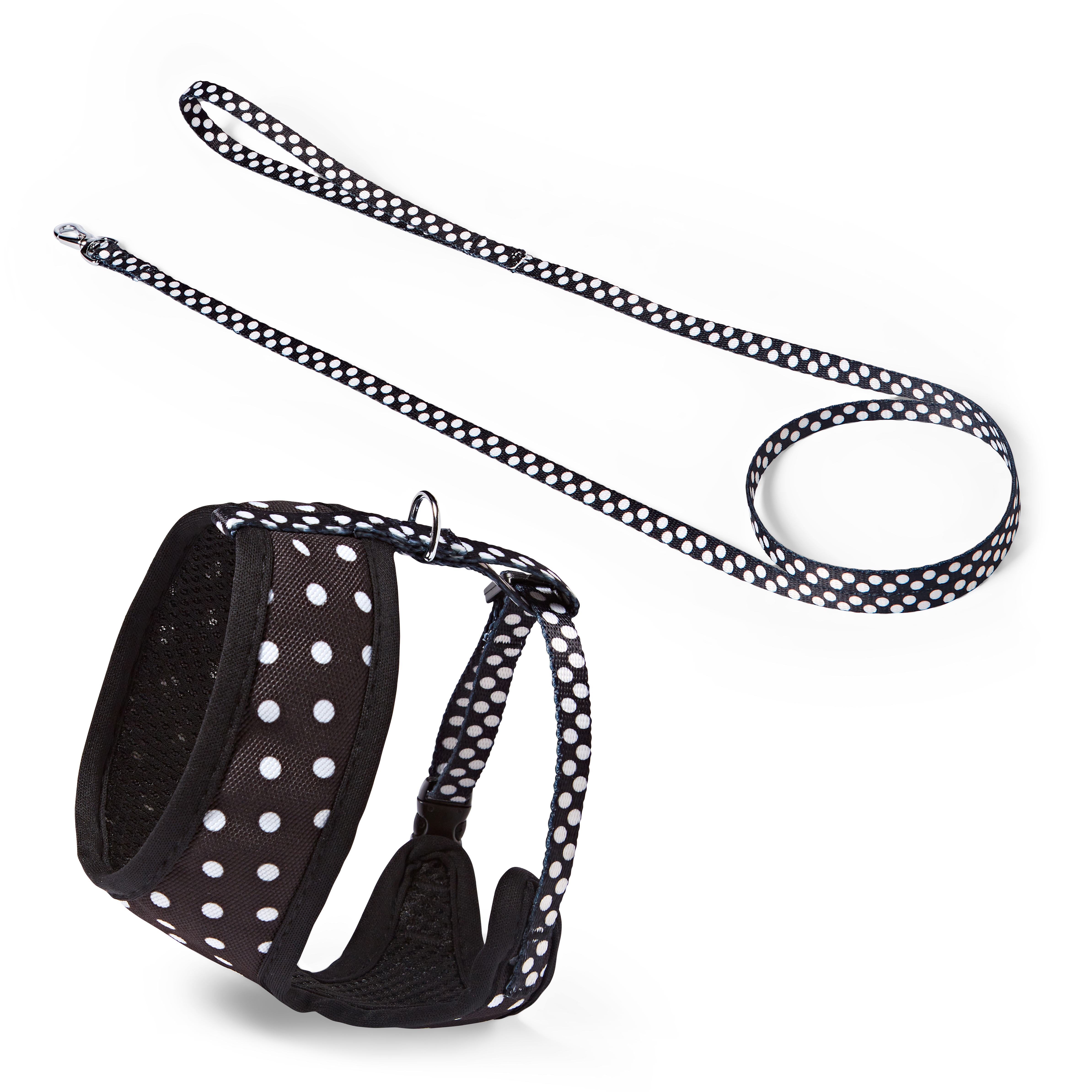 Pets At Home Glow In The Dark Cat Harness With Lead Black