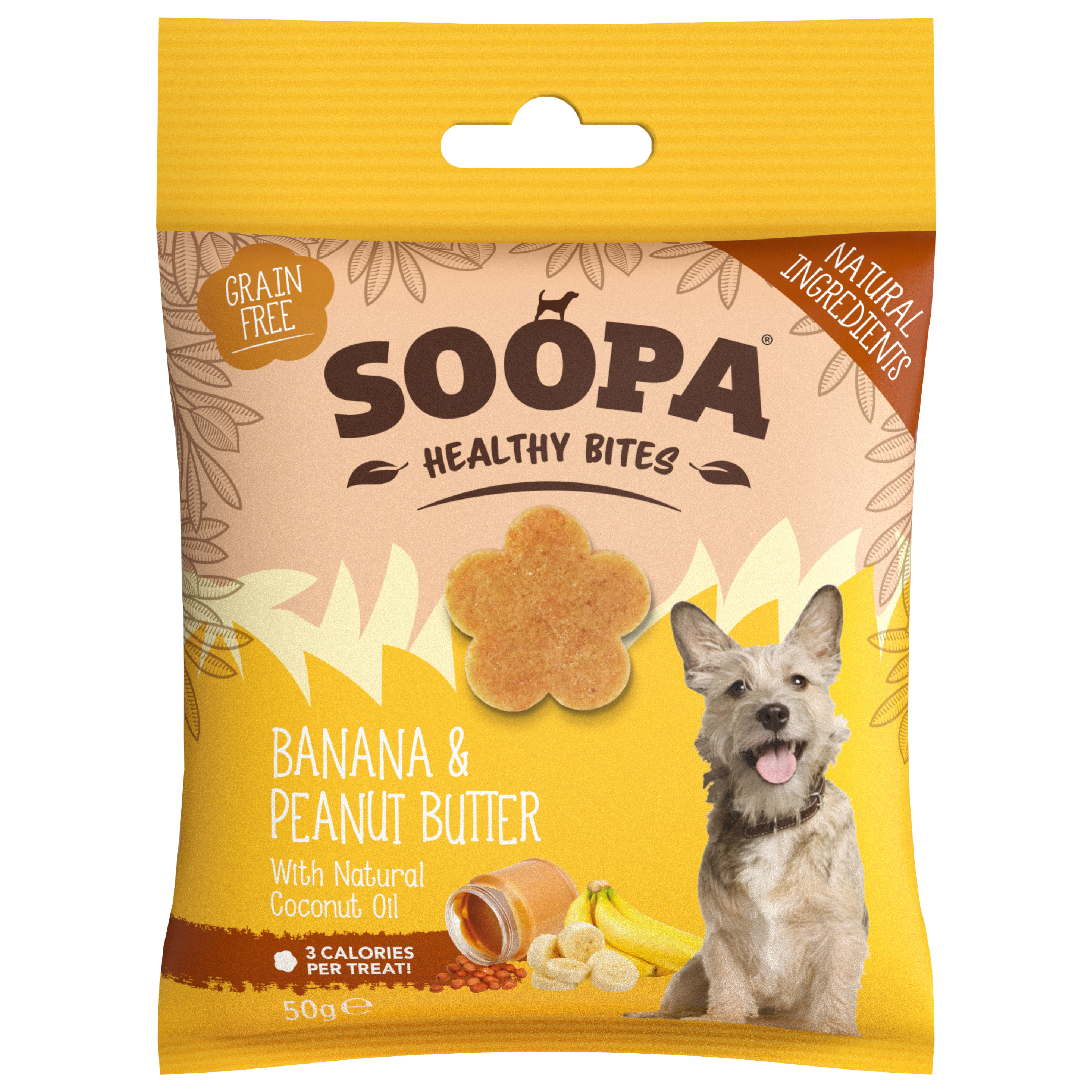 Soopa Healthy Bites Banana & Peanut Butter Dog