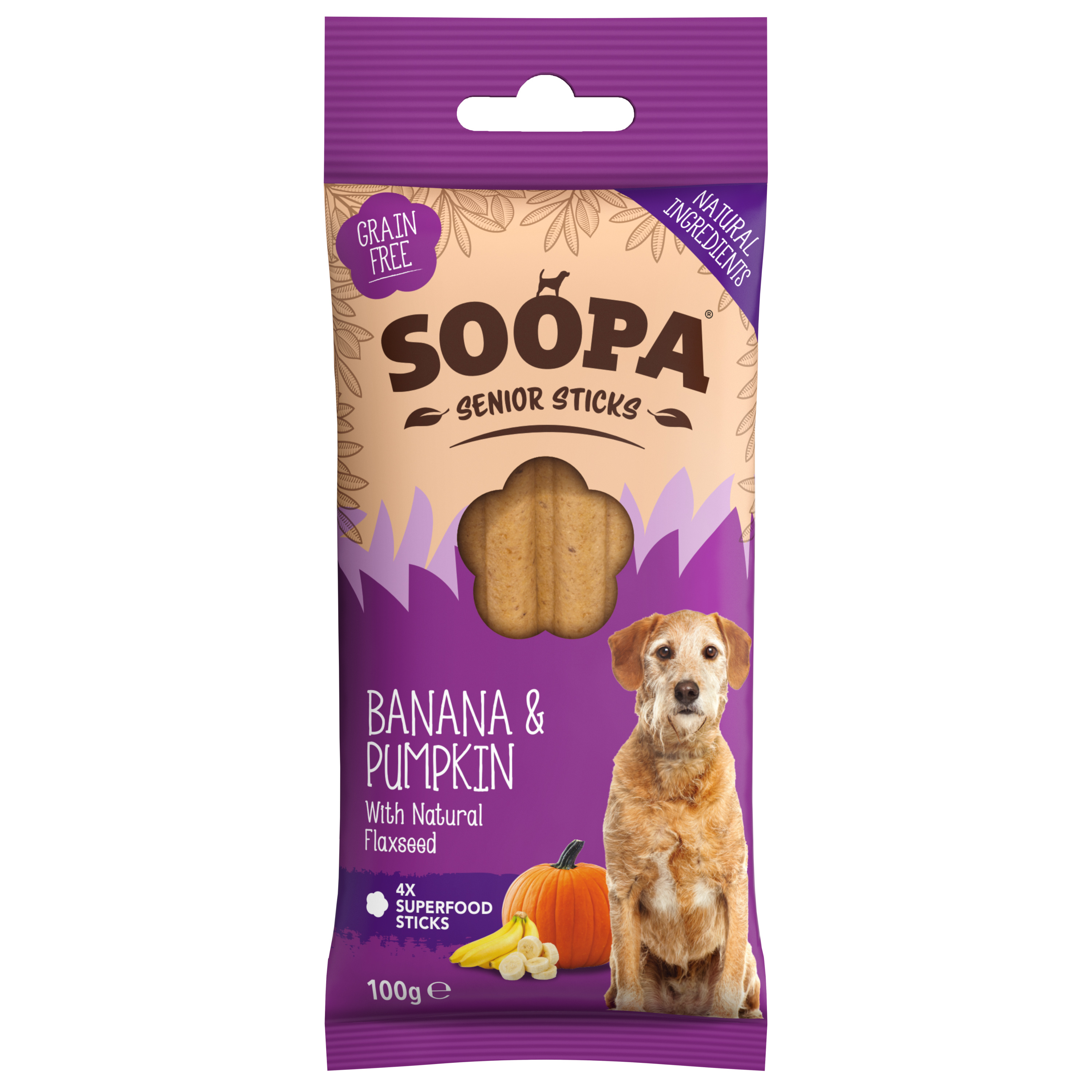 Soopa Senior Sticks Banana & Pumpkin