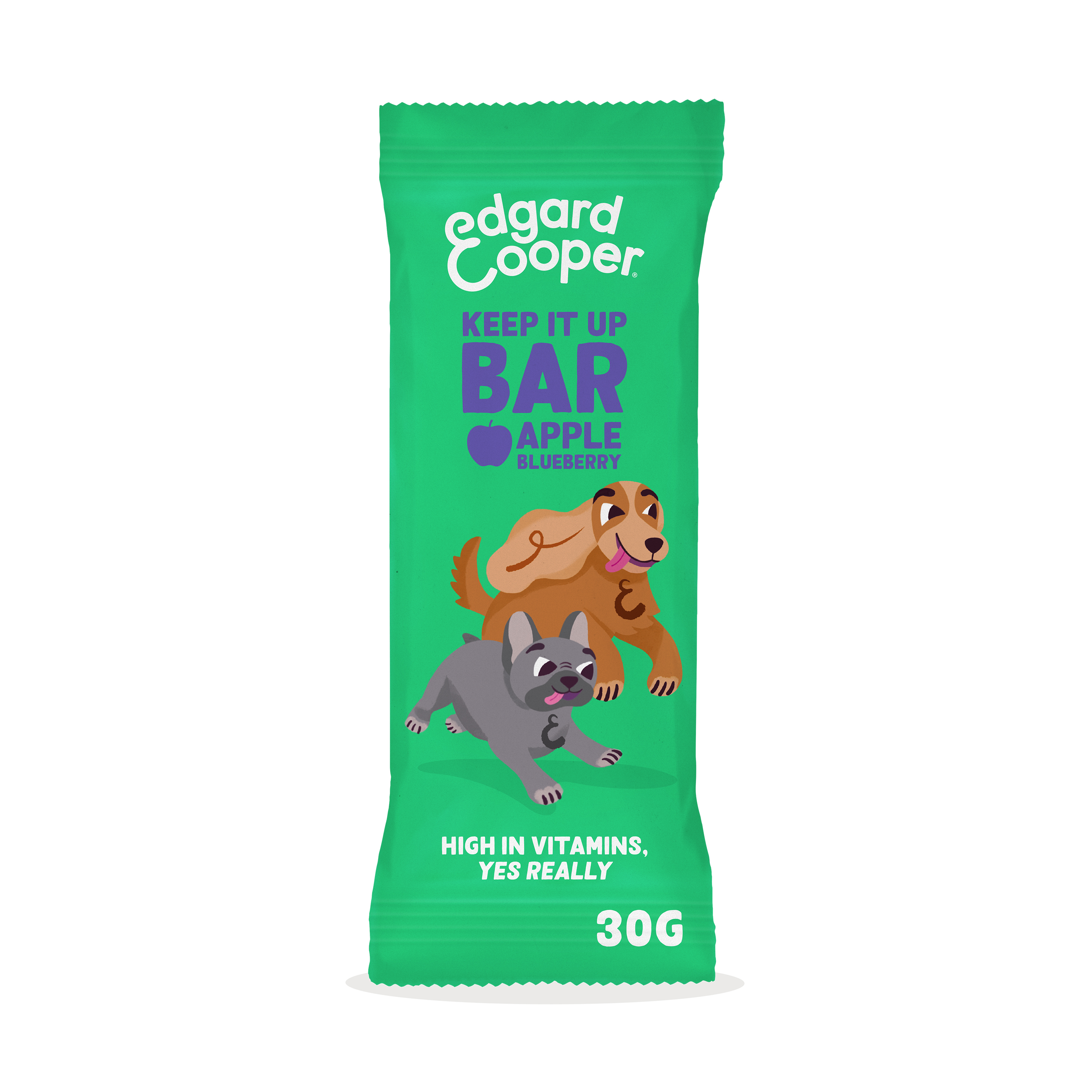 Edgard & Cooper Keep It Up Bar Apple & Blueberry Dog Treat