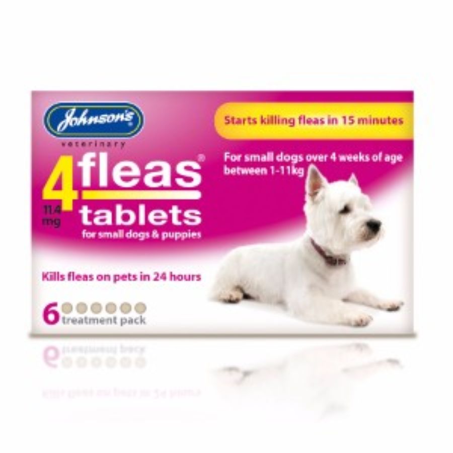 Johnsons 4fleas Tablets For Puppies Small Dogs Pets