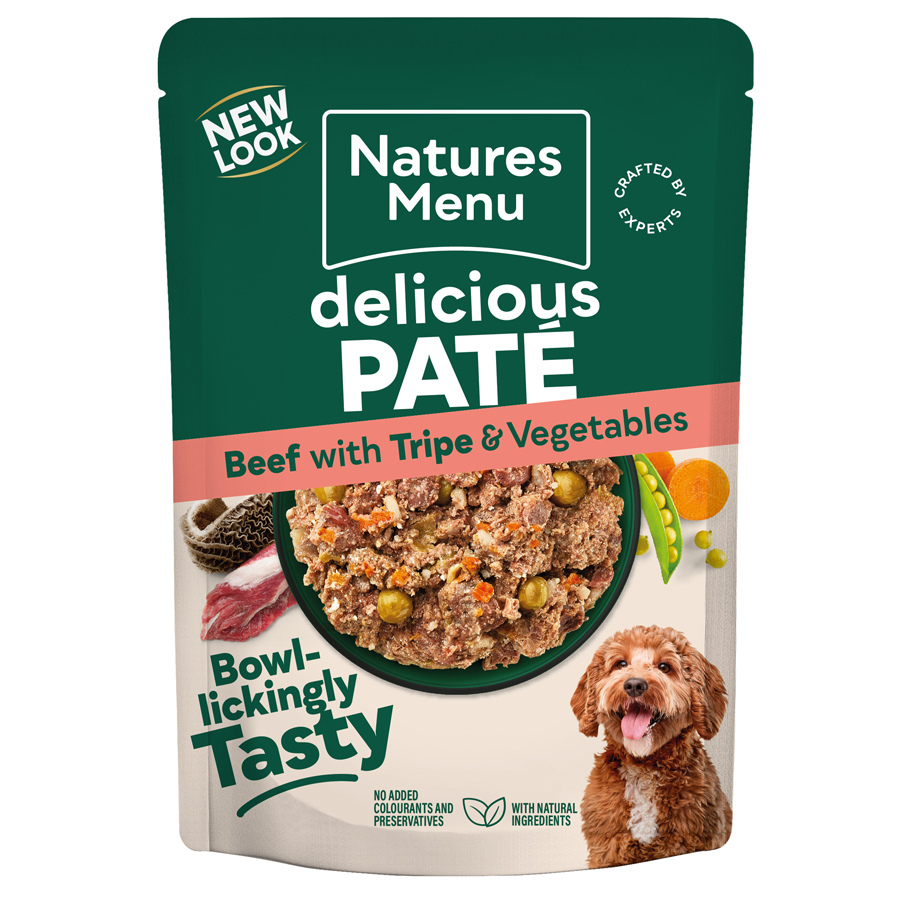 Natures Menu Dog Pouch Food Beef with Tripe