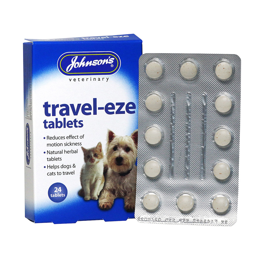 Johnsons Travel Eze Tablets For Dogs Cats Pets