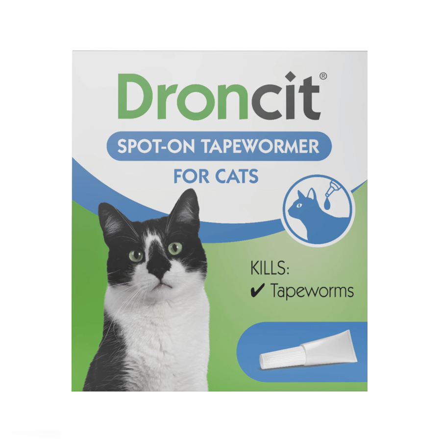 Droncit Spot-On Tapewormer For Cats from 1kg
