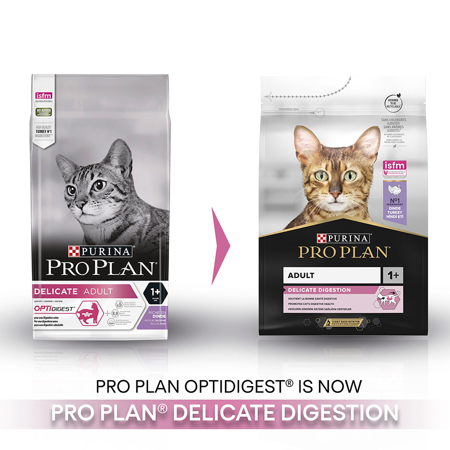 Pro Plan Delicate Digestion Dry Adult Cat Food Turkey