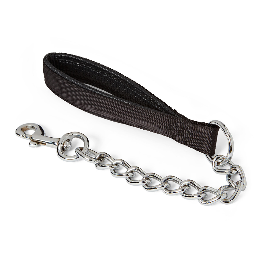 Pets At Home Nylon And Chain Dog Lead Black Long
