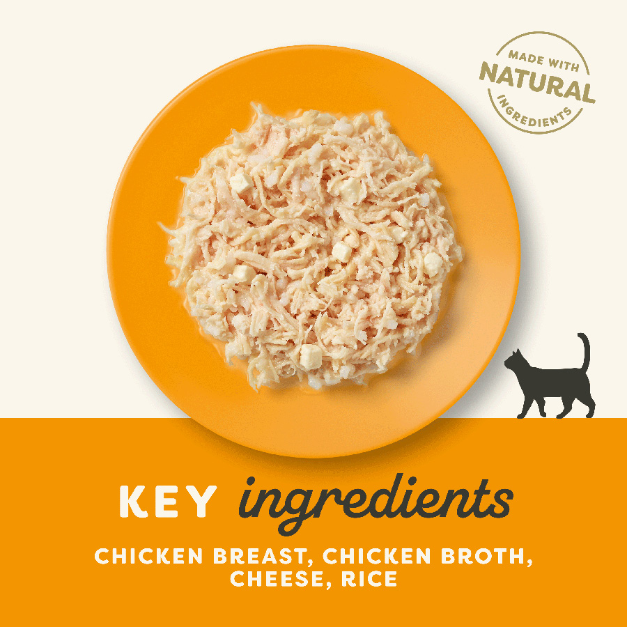 Chicken and cheese cat food best sale