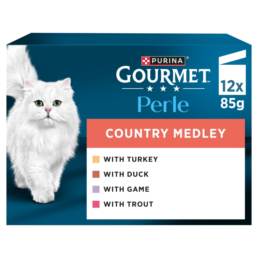 Gourmet Perle Adult Wet Cat Food Country Medley in Jelly