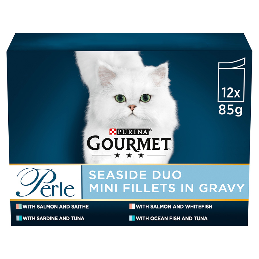 Gourmet Perle Wet Adult Cat Food Seaside Duo Multipack 12X85G Pouches