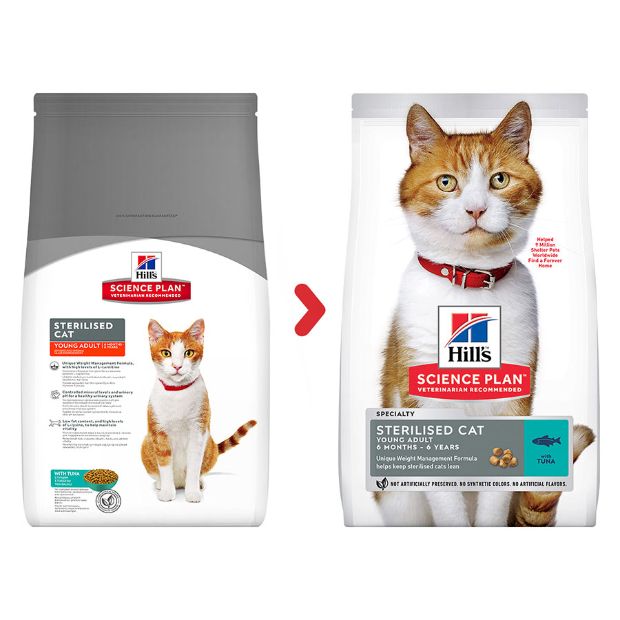 Hill s Science Plan Sterilised Adult Cat Dry Food Tuna Pets