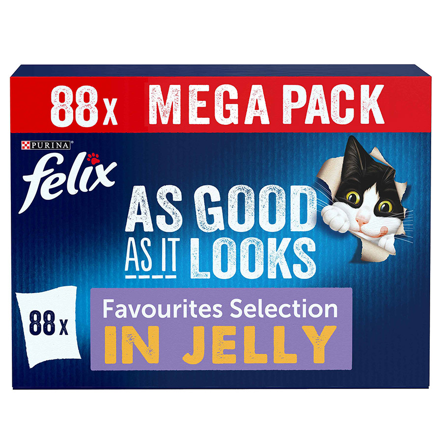 Felix As Good As It Looks Wet Cat Food Favourites Selection In Jelly Pets