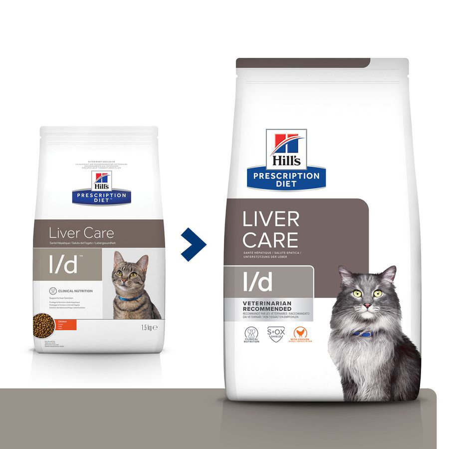 Hill s Prescription Diet l d Liver Care Dry Cat Food Chicken Pets