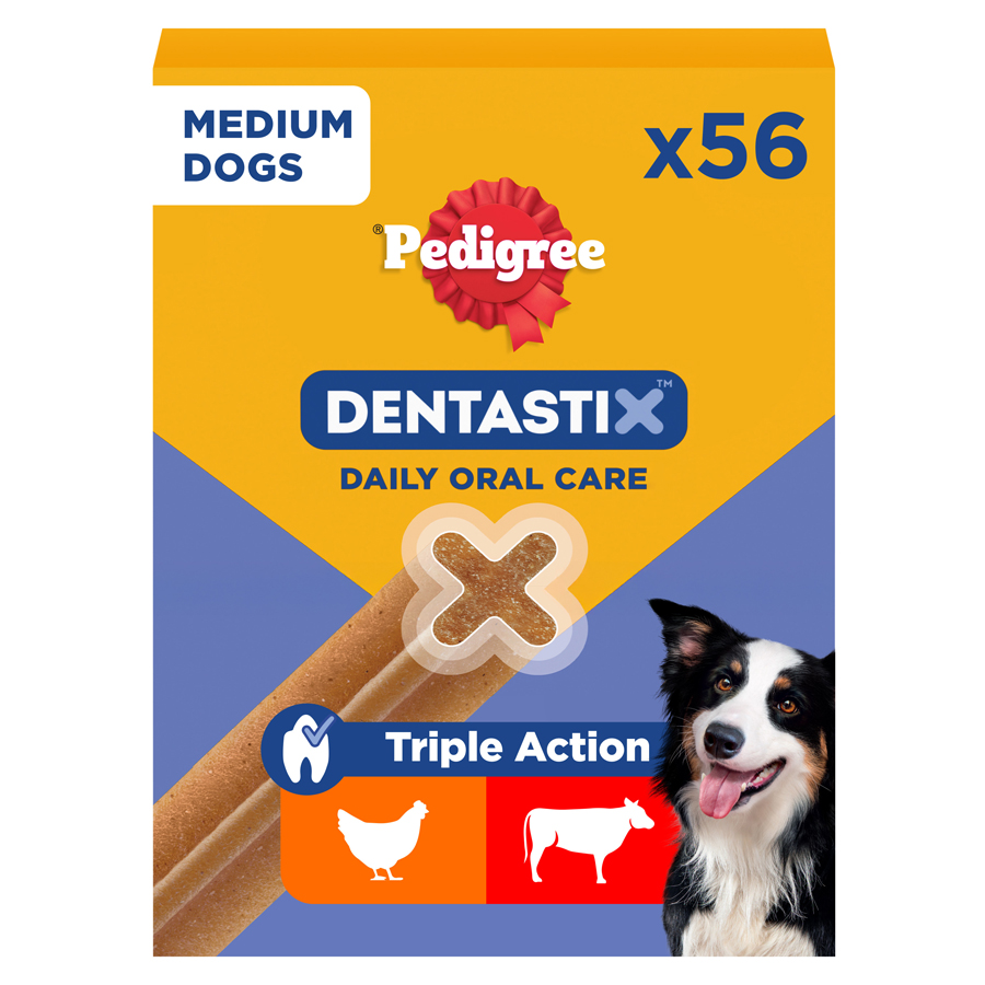 Pedigree Dentastix Bulk Pack Daily Dental Chews for Medium Breeds
