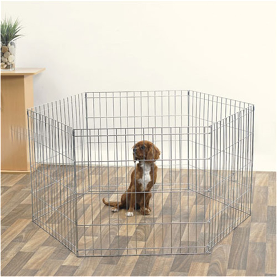 Pets at Home Dog Play Pen Black