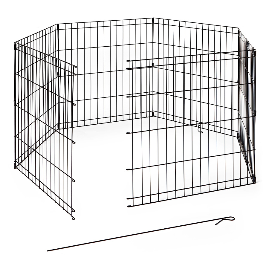 Pets at Home Dog Play Pen Black