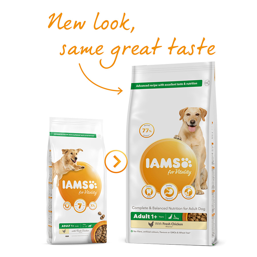 Iams Large Breed Adult Dry Dog Food Chicken Pets