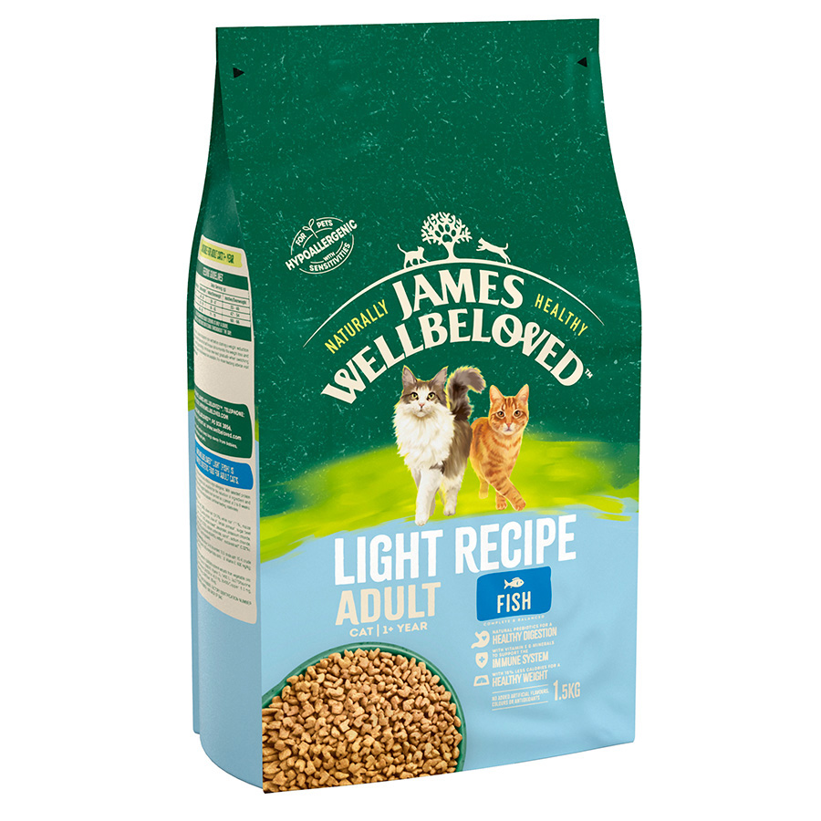 James Wellbeloved Light Adult Dry Cat Food Fish Pets