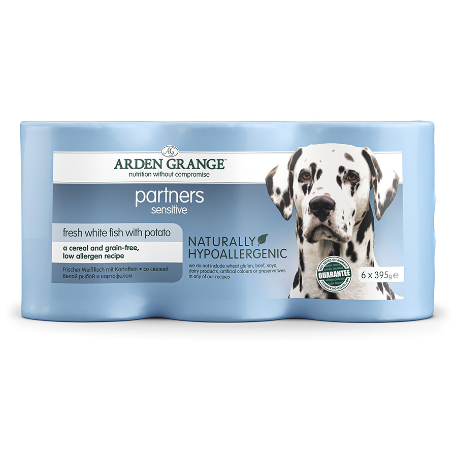 Arden Grange Partners Sensitive Adult Wet Dog Food Fish Pets