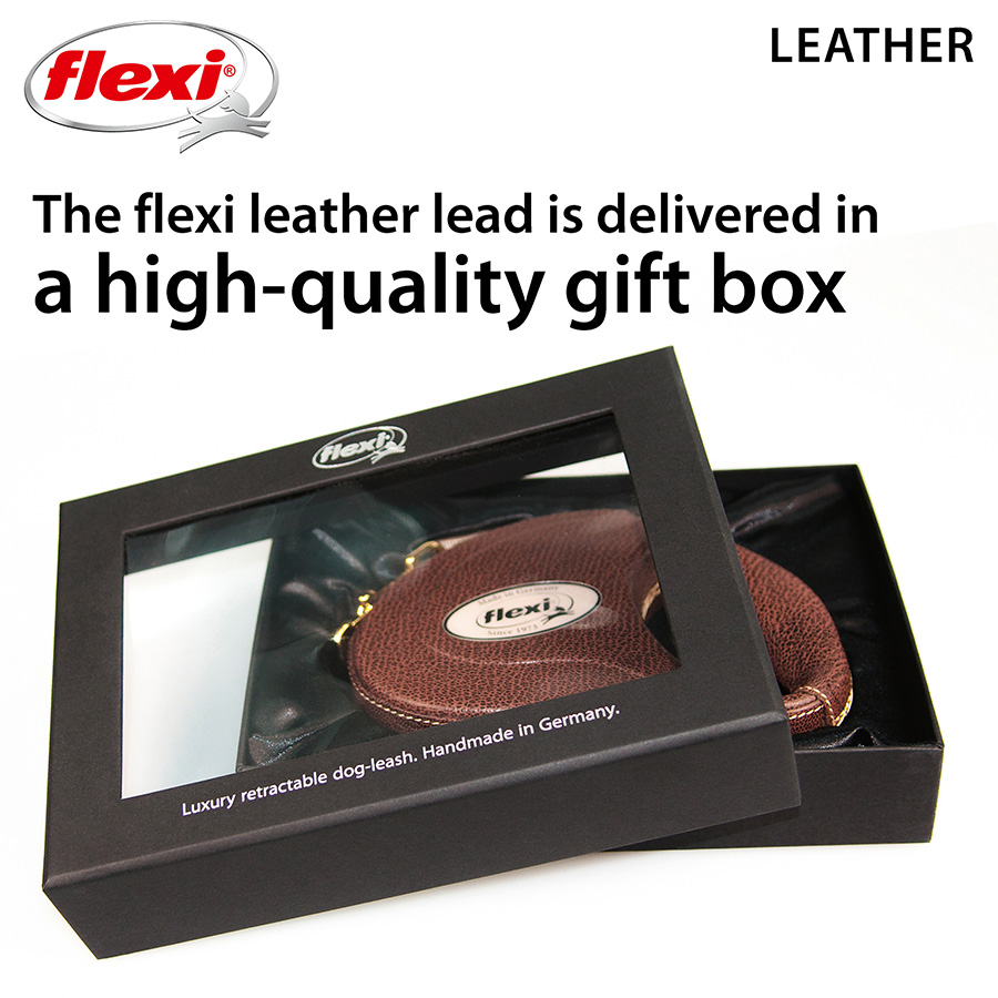 Flexi leather leash best sale