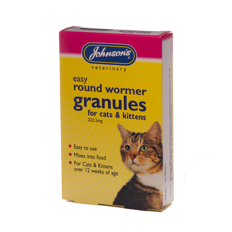 Johnsons Easy Wormer Granules For Cats Kittens Pets