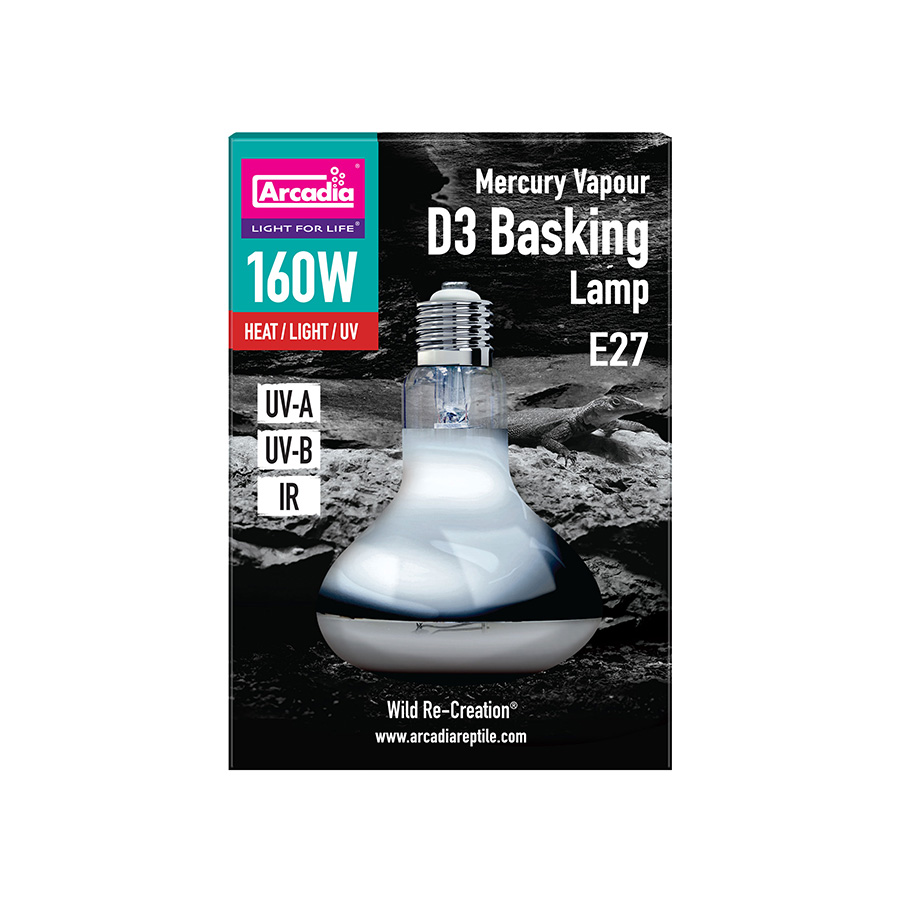 Arcadia 2nd Generation UV Basking Lamp 160W Pets