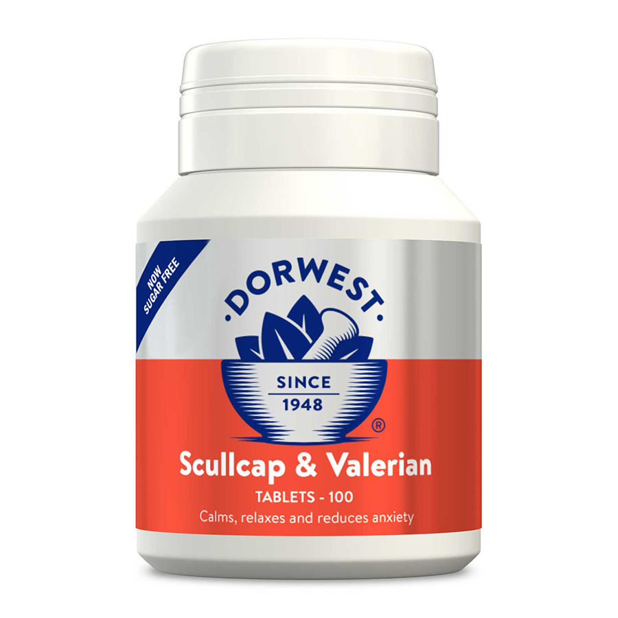 Dorwest Herbs Ltd Scullcap & Valerian Tablets Dog