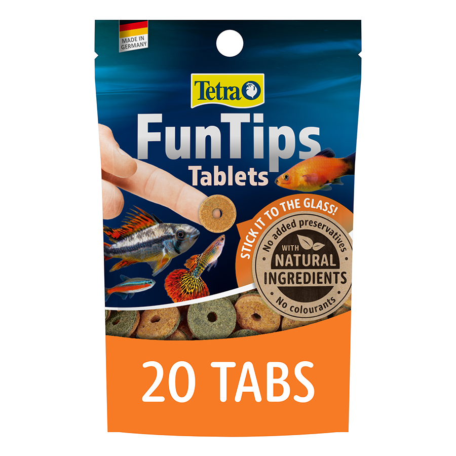 Tetra FunTips Stick-On Tropical Fish Food Tablets