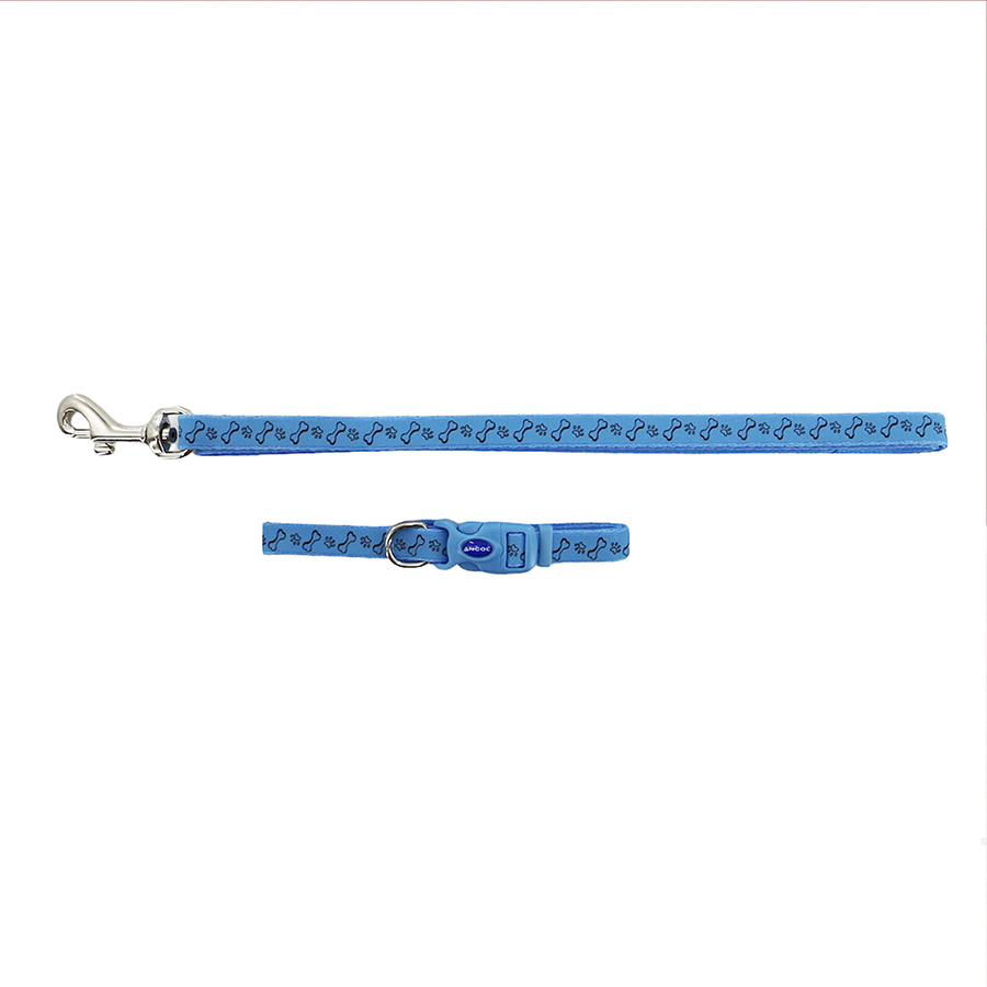 Ancol Dog & Puppy Collar & Lead Set Small Blue | Pets