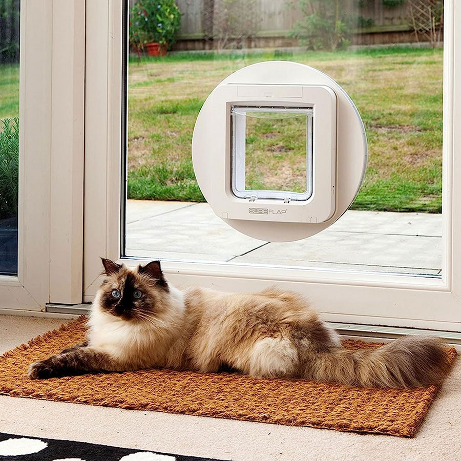 Microchip cat flap for glass door hotsell