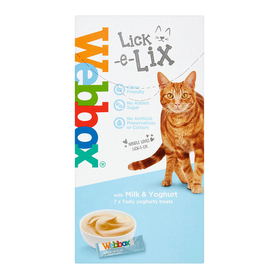 Webbox Lick e Lix Cream Milk Yoghurt Cat Treat Pets