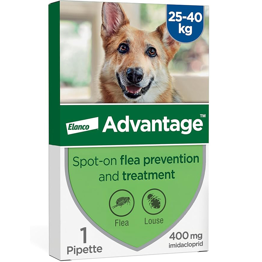 Advantage 400 Spot-On Flea Treatment for Dogs 40kg+