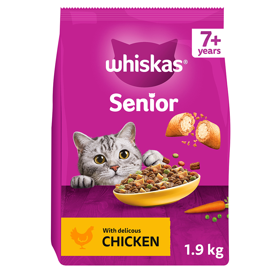 Whiskas 7+ Dry Adult Cat Food Chicken