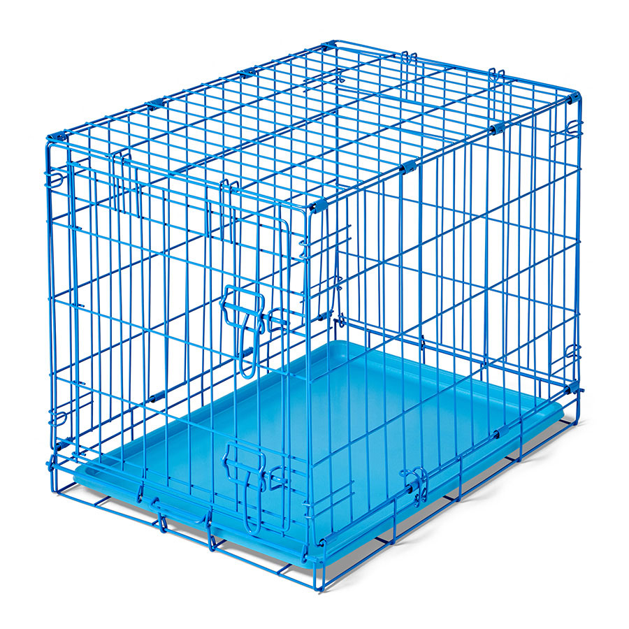 Pets at Home One Door Dog Crate Blue