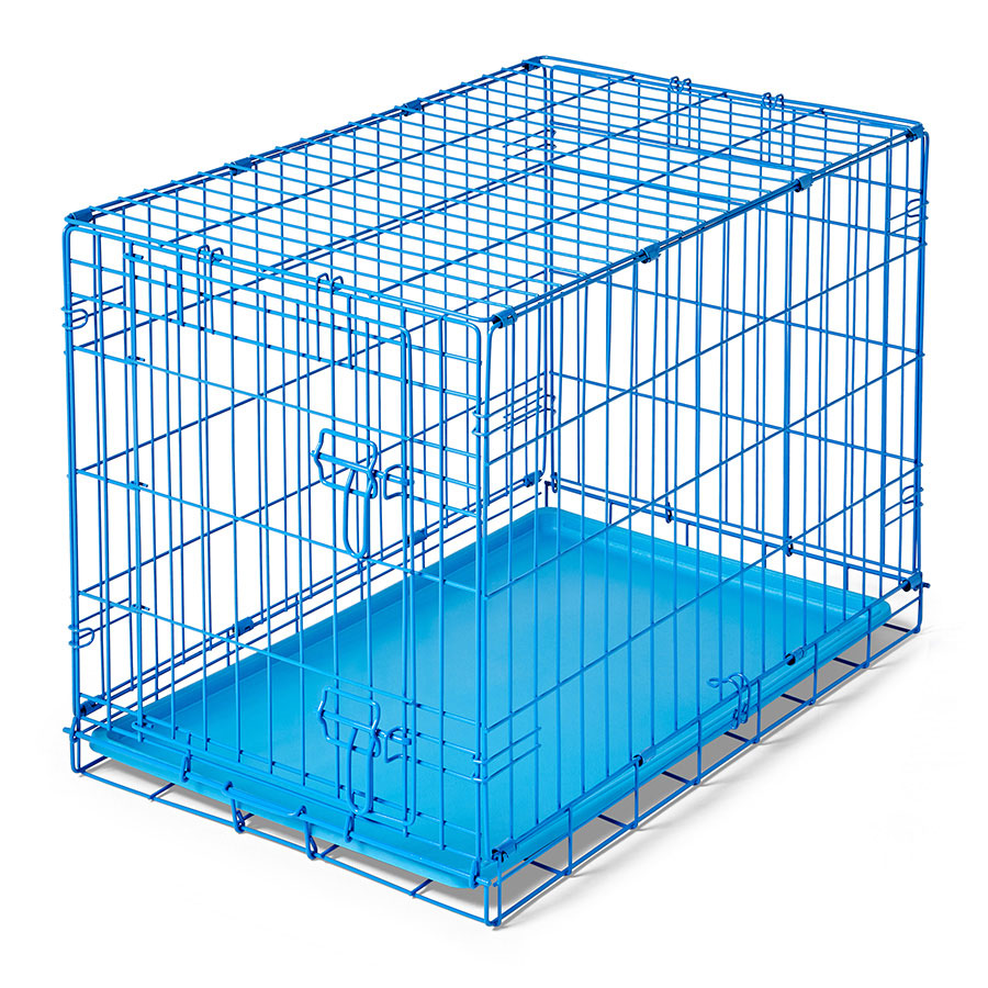 Pets at Home One Door Dog Crate Blue