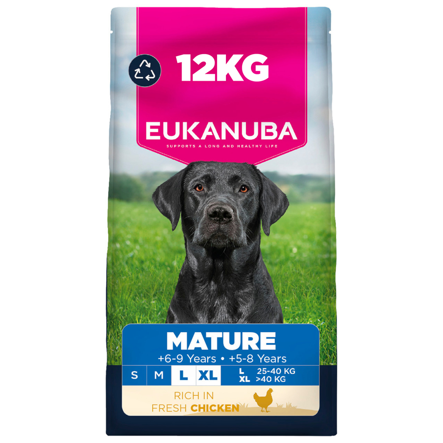 Eukanuba Large Breed Mature Dry Dog Food Chicken