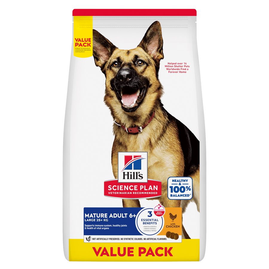 Hill's Science Plan Mature Adult Large Breed Dry Dog Food with Chicken