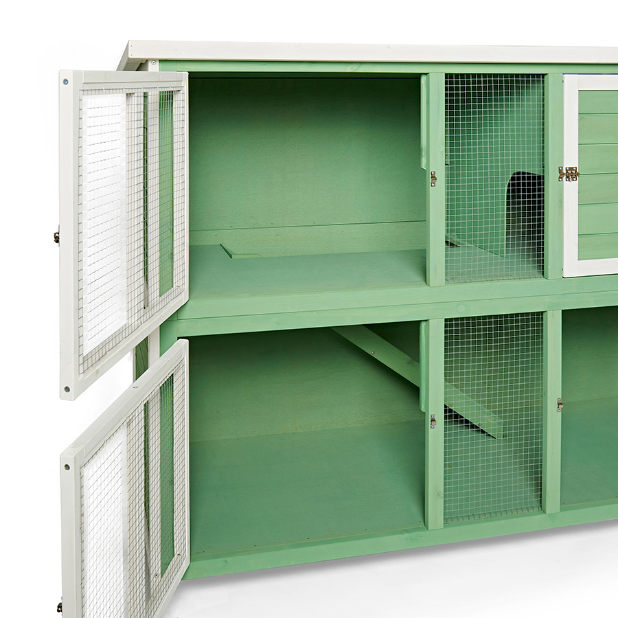 Pets at Home Bluebell Guinea Pig Rabbit Hideaway Hutch Green White Pets