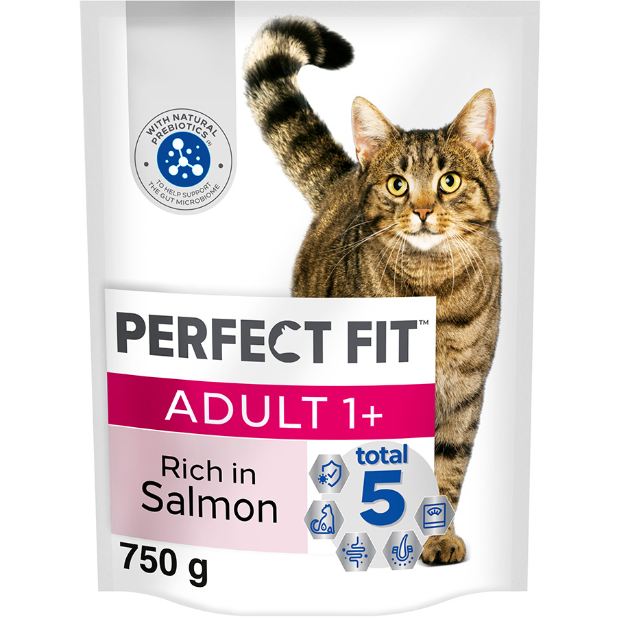 Perfect Fit Advanced Nutrition Dry Adult Cat Food Salmon 750G