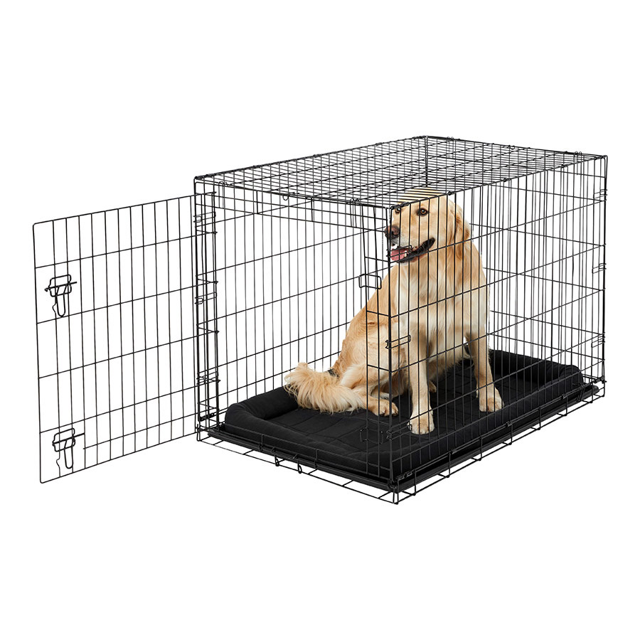 Pets at Home Single Door Dog Crate Black