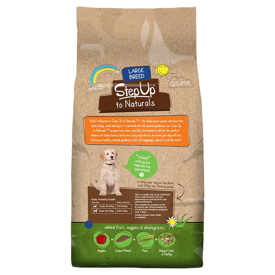 Step Up Naturals Large Breed Adult Dry Dog Food Chicken with Turkey