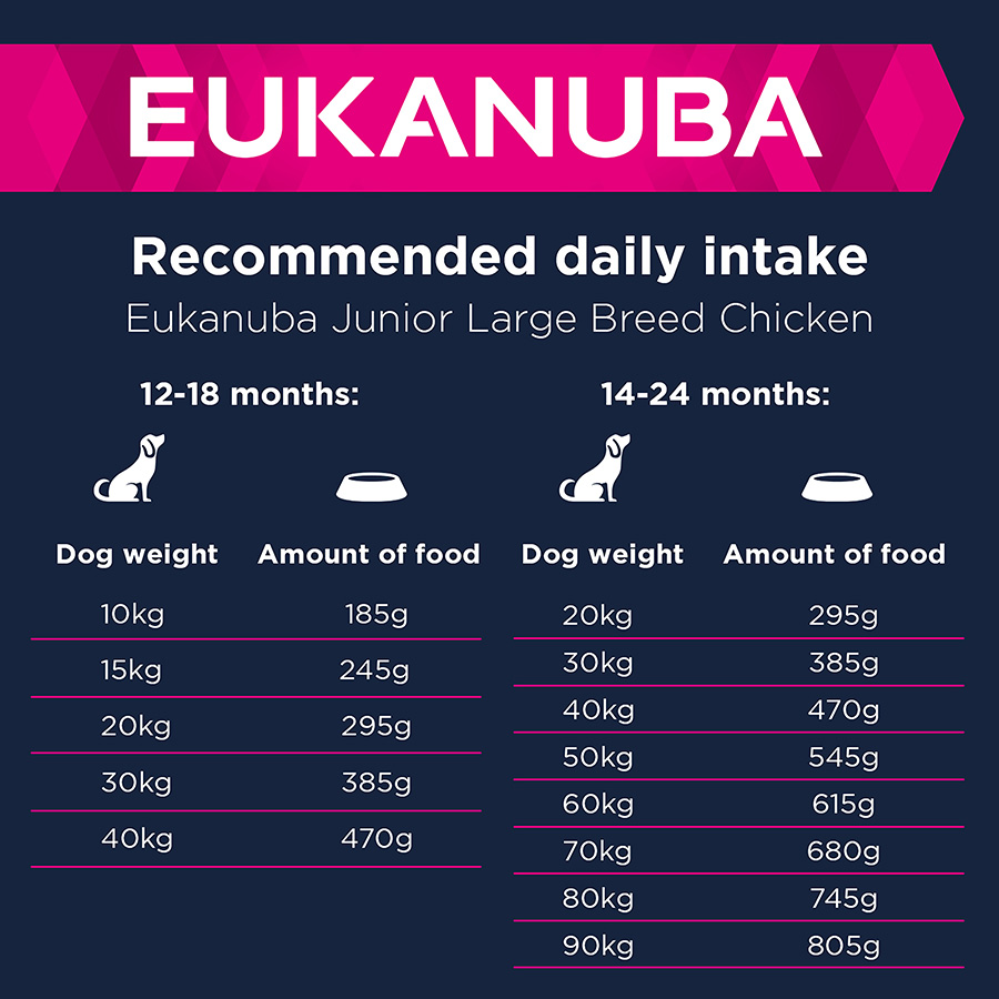 Eukanuba Large Breed Junior Dry Dog Food Chicken Pets