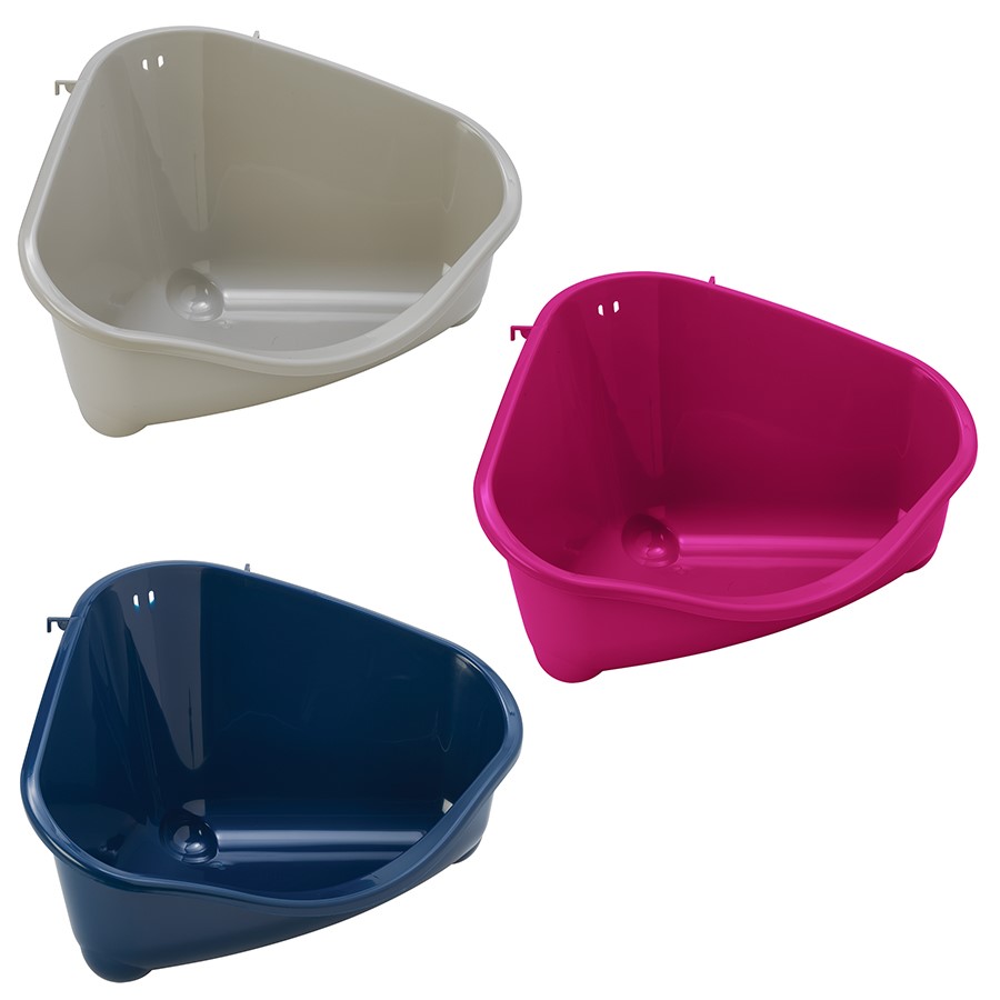 Cat corner litter tray best sale