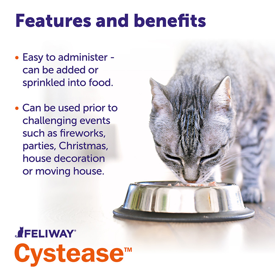 Feliway Cystease Urinary Tract Supplements Adult Cats Pets