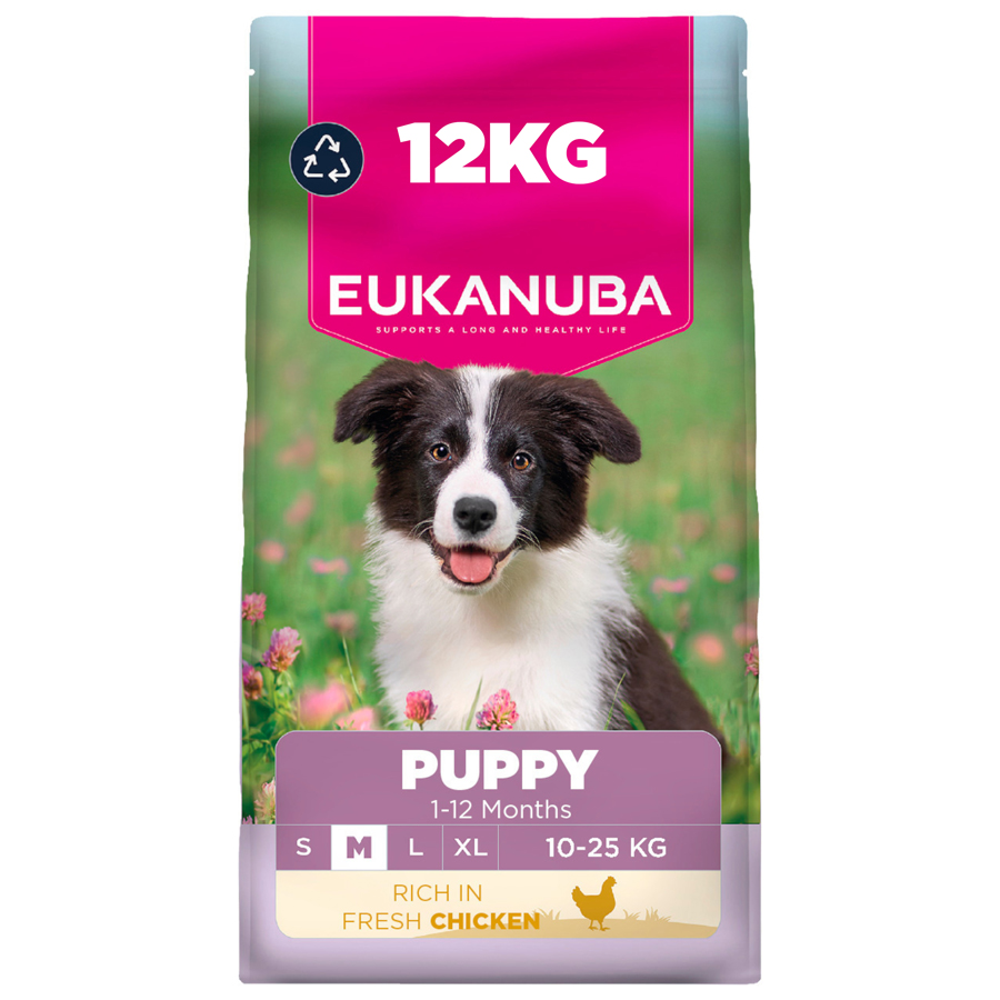Eukanuba Medium Breed Puppy Dry Dog Food Chicken
