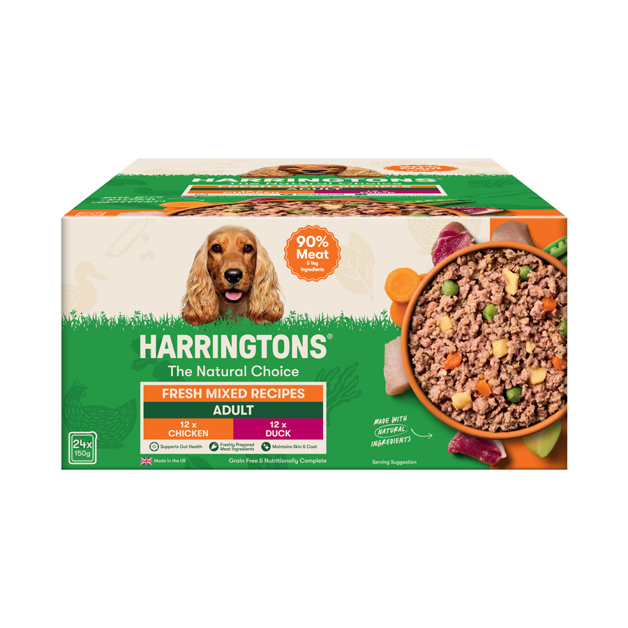 Harringtons Fresh Mixed Recipes Potato & Veg Adult Complete Wet Dog Food