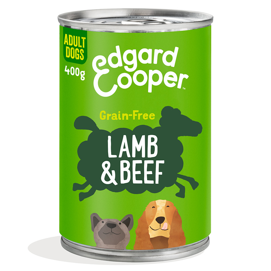 Edgard & Cooper Grain Free Complete Adult Wet Dog Food Lamb And Beef 400G