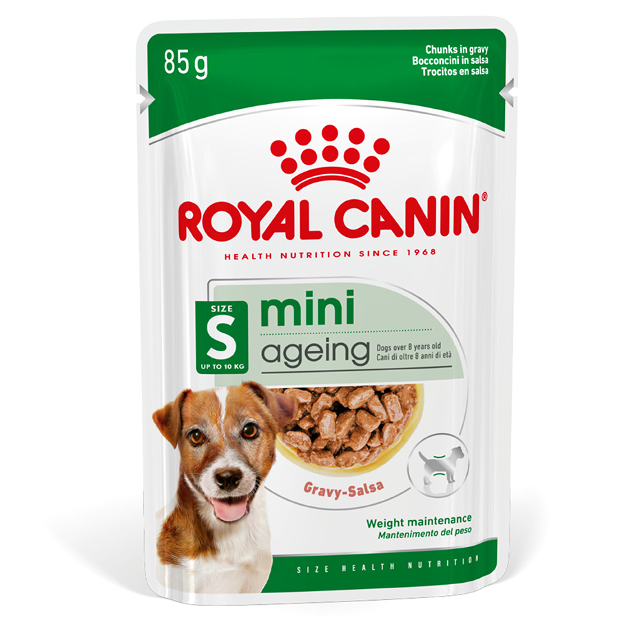 Royal Canin Mini Breed Ageing 12 Wet Senior Dog Food Chunks in Gravy Pets