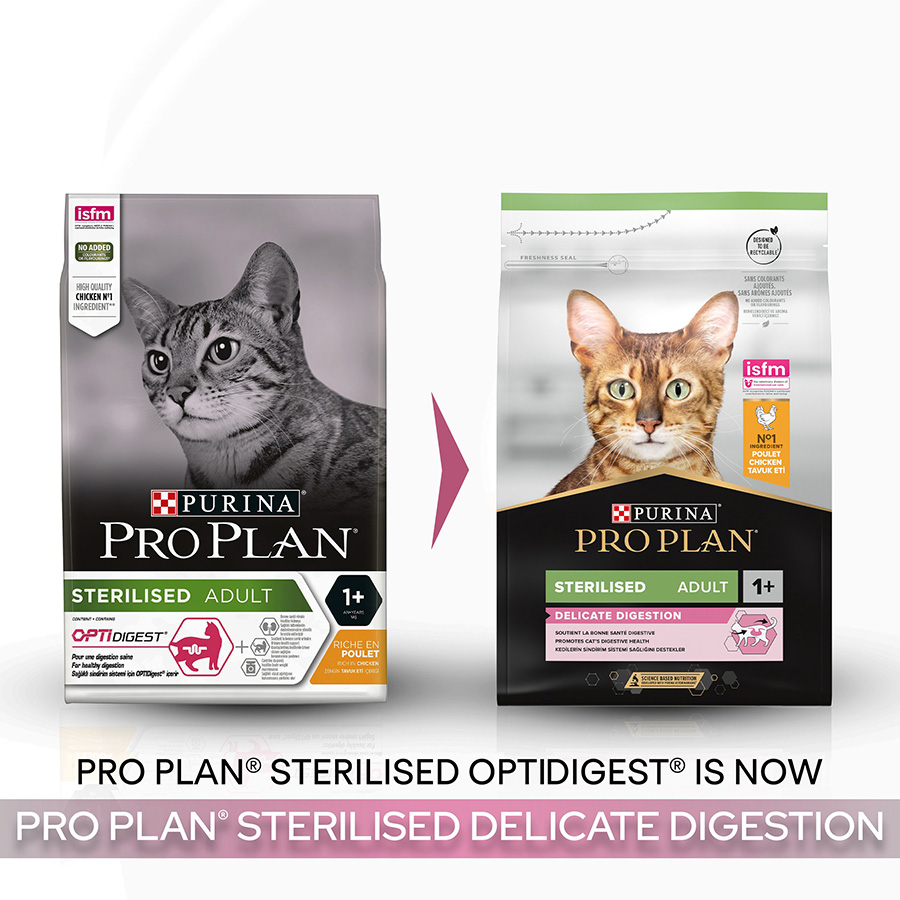 Pro Plan Sterilised Delicate Digestion Adult Dry Cat Food Chicken Pets