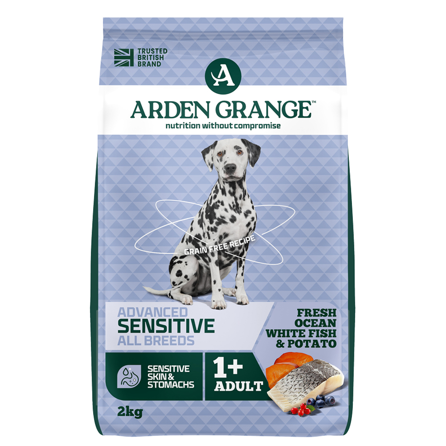 Arden Grange Grain Free Sensitive Adult Dry Dog Food Fish & Potato